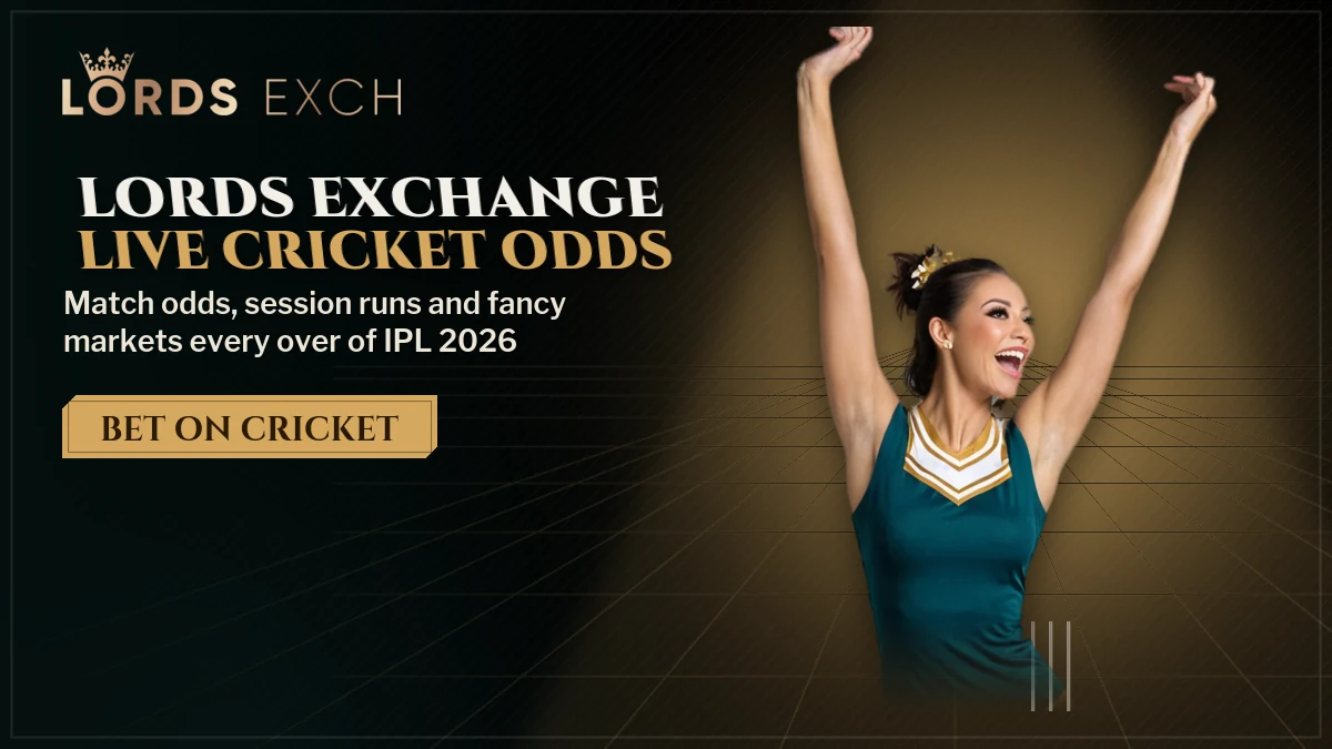 Lords Exchange cricket exchange tab with live match odds back and lay columns